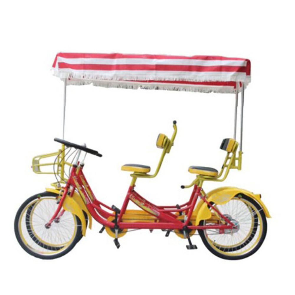 tandem bike/surrey bike/best selling 2 persons 4roda 4 person bike surrey bikes