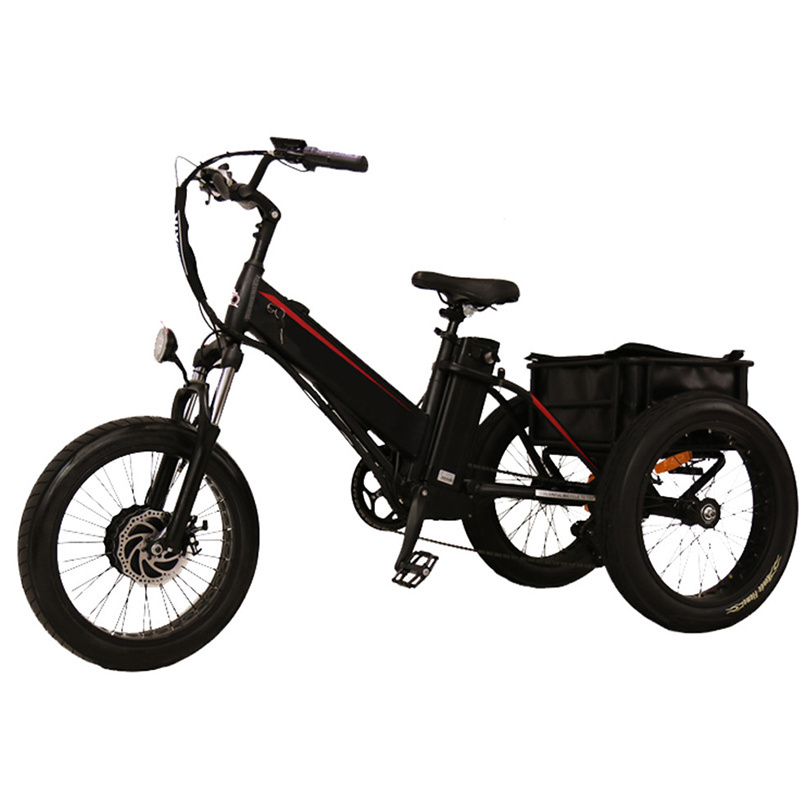 China supplier good price e three 3 wheel bicycles bikes enclosed electric cargo tricycles trikes for adults