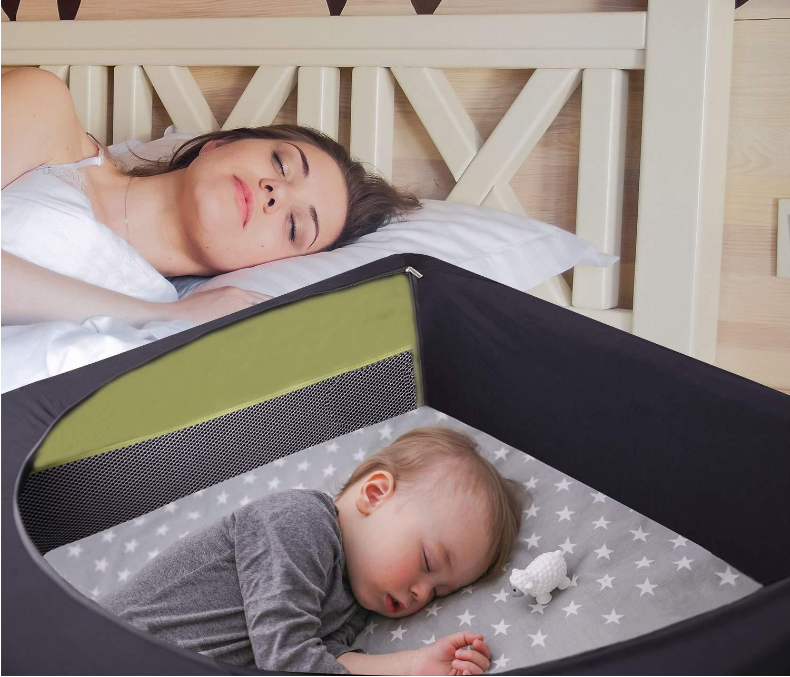 Breathable Elastic Mesh Tent Canopy Mini Blackout Baby Crib Cover for Travel