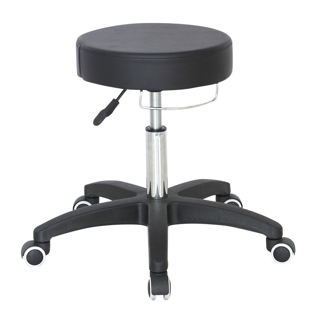 Adjustable tattooist stool 360 degree rotating brushed bar stool salon Modern  Leather Adjustable Bar Stools Swivel Pub Chair