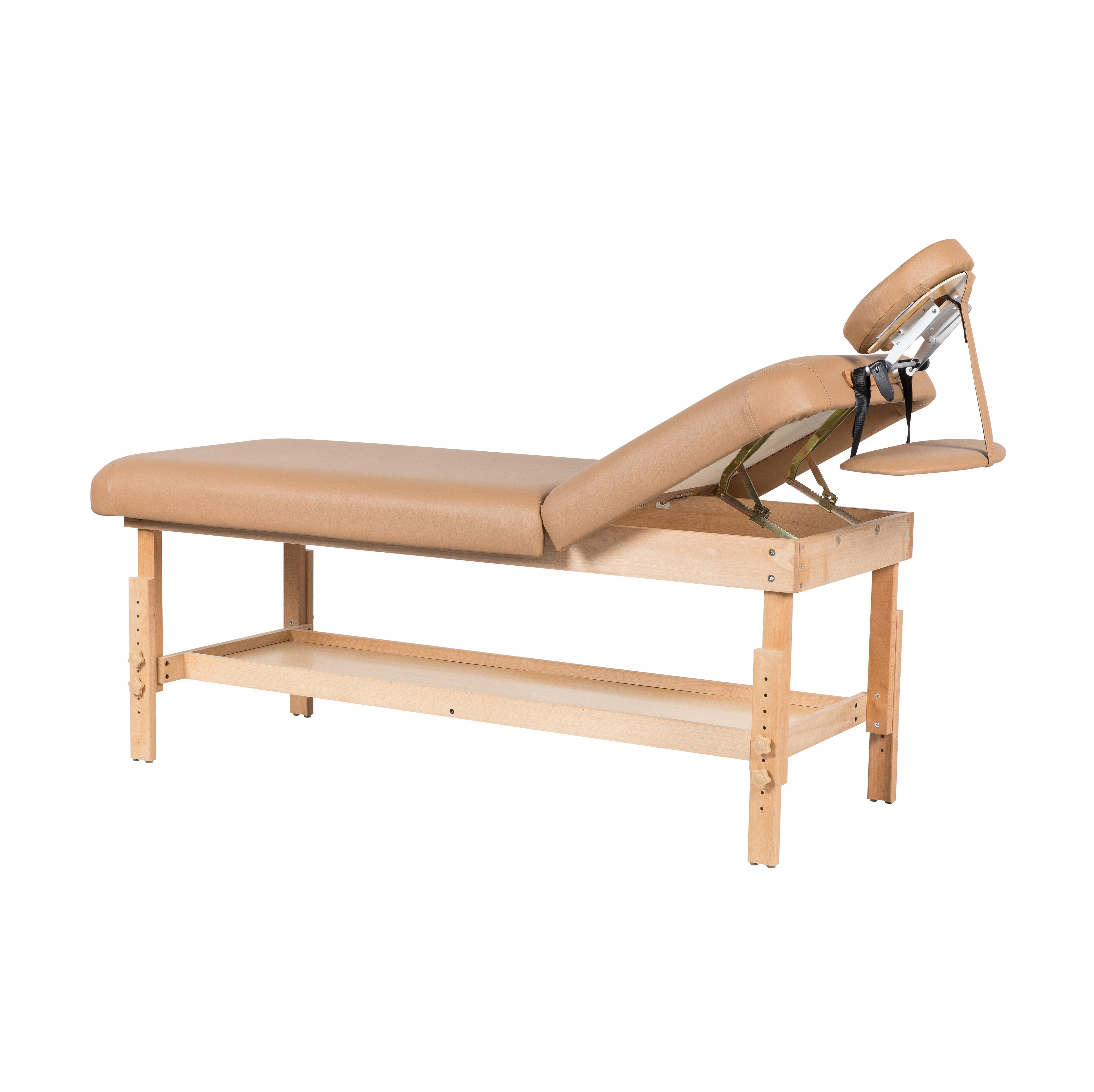 High quality Stationary Wooden Massage Table Luxury spa bed salon bed