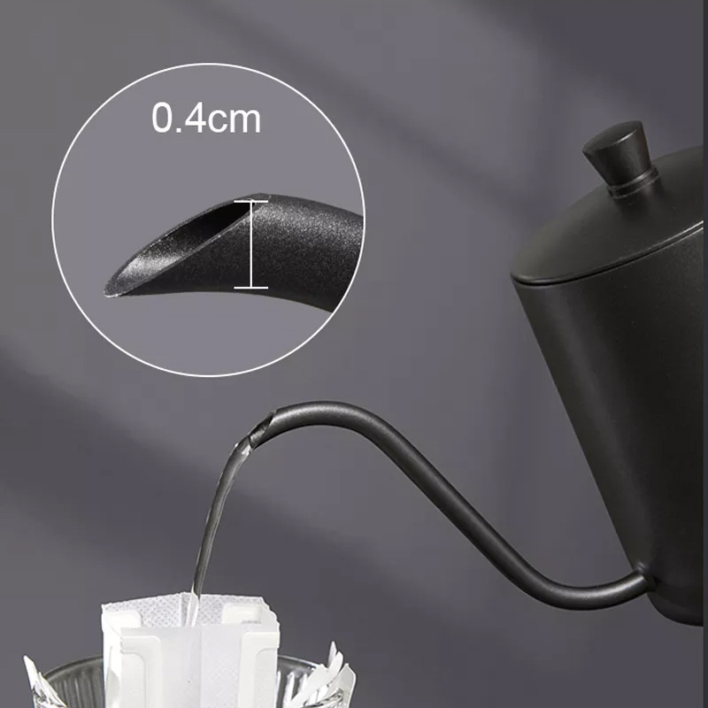 Factory Price 600ml Stainless Steel Gooseneck Long Spout Hand Drip Coffee Pot Pour Over Kettle Coffee tools