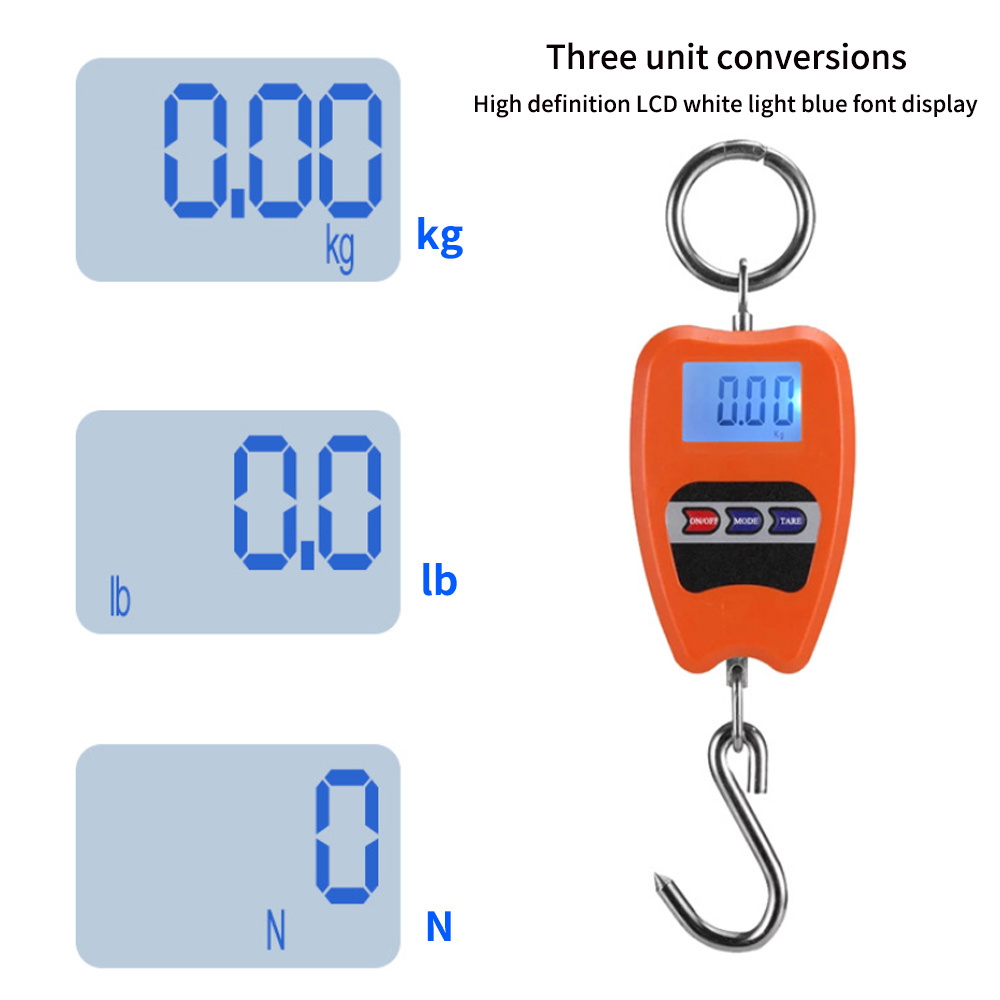 Small electronic digital industrial hanging scale 200kg spring suspended mechanical hanging scale