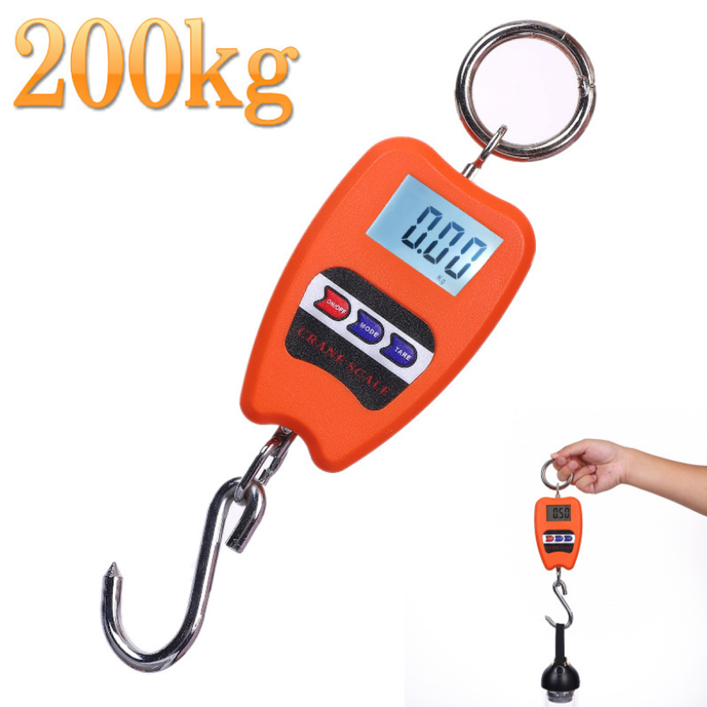 Small electronic digital industrial hanging scale 200kg spring suspended mechanical hanging scale