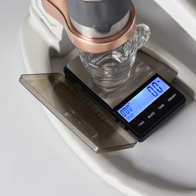 Mini Digital Pocket Scale 01G Small Coffee Scale Timer 1000 Espresso Portable Camping Tools