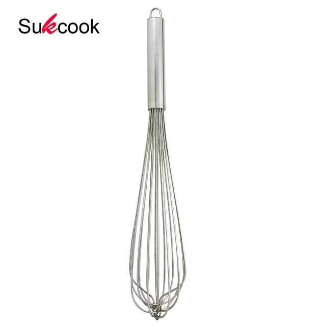 High quality kitchen accessories stainless steel 22 inch metal egg beat egg whisk