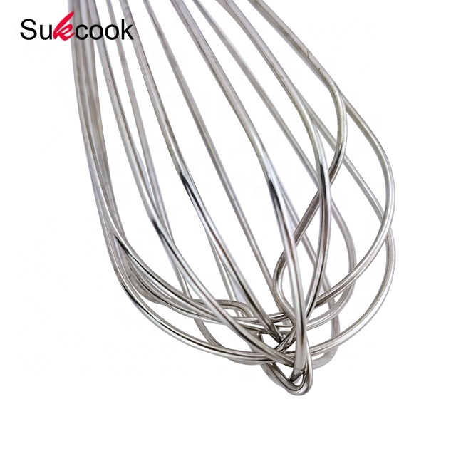 High quality kitchen accessories stainless steel 22 inch metal egg beat egg whisk