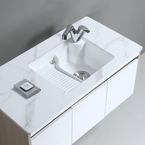 Chaozhou factory laundry basin ceramic undercounter washtub kneading board wash basin bathroom laundry sink for washing clothes