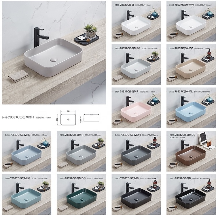 Factory Supply Ceramic  Washbasin Water Sink Bathroom Vessel Sink Cabinet Wash Basin Counter Top  Lavabo Bathroom Sink