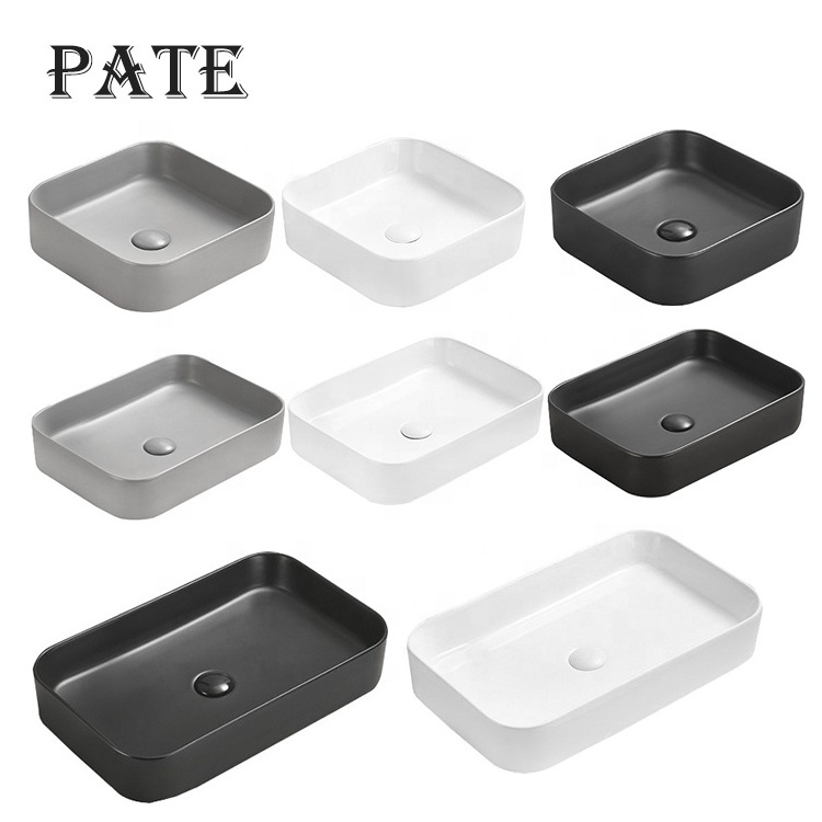 Factory Supply Ceramic  Washbasin Water Sink Bathroom Vessel Sink Cabinet Wash Basin Counter Top  Lavabo Bathroom Sink