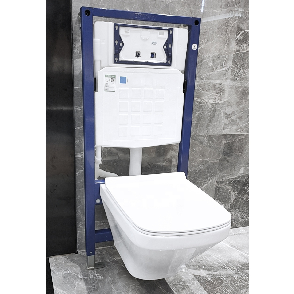 CE European fix in wall concealed tank for wall hung water closet conceal cistern for bathroom wall mount toilet