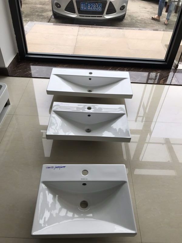 PATE 9090E bathroom vanity sink thin edge ceramic cabinet basin handmade ceramic matte cabinet basin Australia for vanity unit