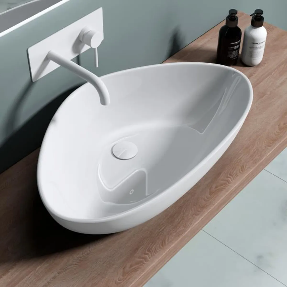 Artist irregular sink table top washbasins modern washroom vasque salle de bain bathroom triangular hotel bathroom vessel sink