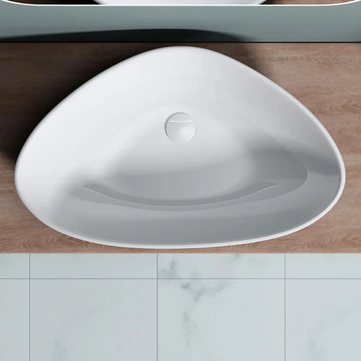 Artist irregular sink table top washbasins modern washroom vasque salle de bain bathroom triangular hotel bathroom vessel sink