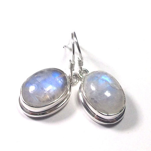 Best design 925 sterling silver earrings rainbow moonstone spring summer valentine mothers day christmas jewelry for women