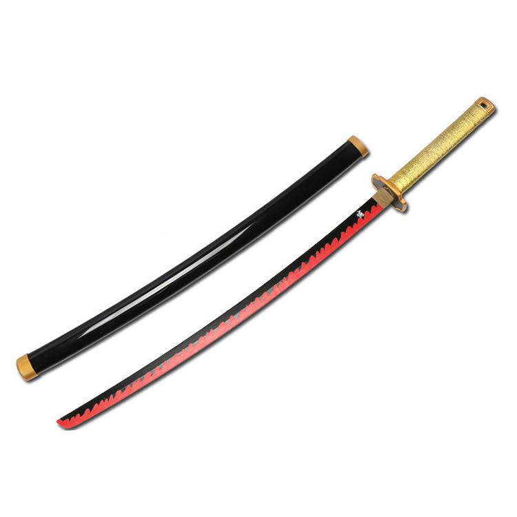 Toy sword Demon Slayer Wooden Sword Large Size Katana Cosplay wooden bokken katana anime demon slayer cosplay sword