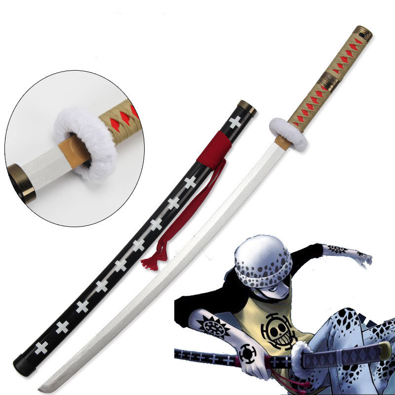 Red Ghost Killer Trafalgar law with sword pirate sword 104cm  bamboo sword