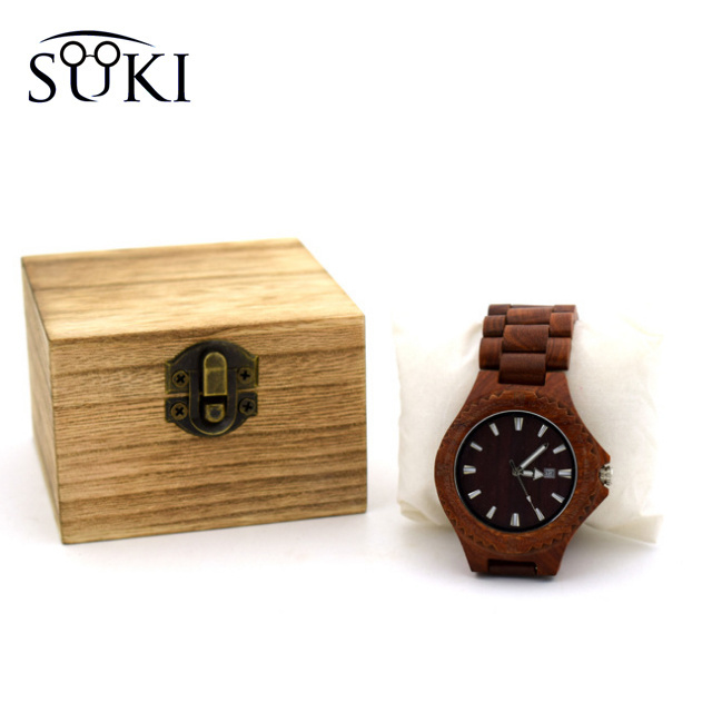 Top Quality Handmade Bamboo Wood Case Watch Gift Box