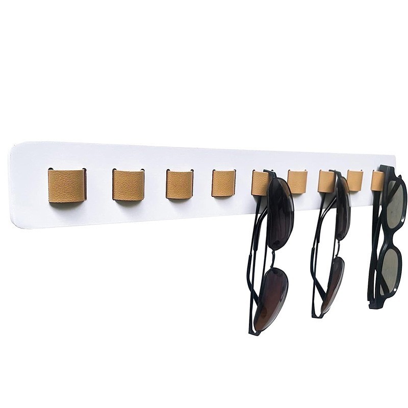 New arrival wooden wall display glasses rack home sunglasses bamboo storage holder