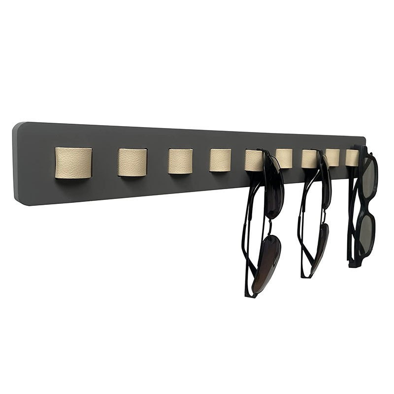 New arrival wooden wall display glasses rack home sunglasses bamboo storage holder