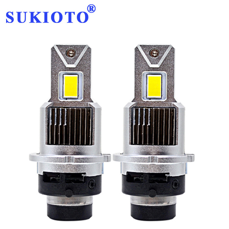 SUKIOTO GENUINE D4S D4R D2R D2S LED BULB Canbus Error Free 90W 32000LM LED Headlight Conversion Kit to HID Ballast D4S LED BULB