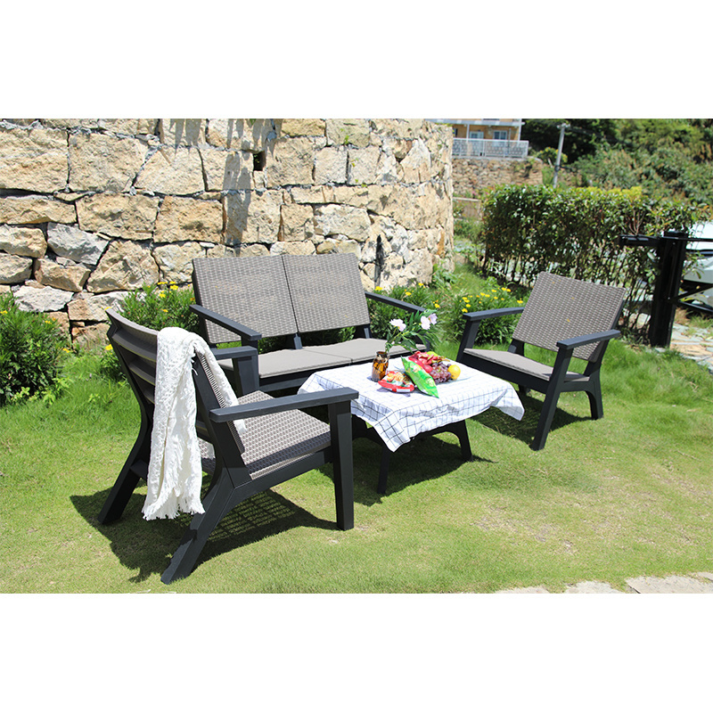 High Quality 4 Piece Resin Wicker Outdoor Furniture Sofa Patio Furniture Sets