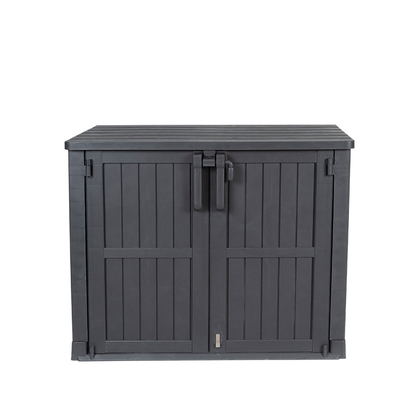 Outdoor Patio Lockable Storage Cabinet Waterproof Balcony Storage Shed