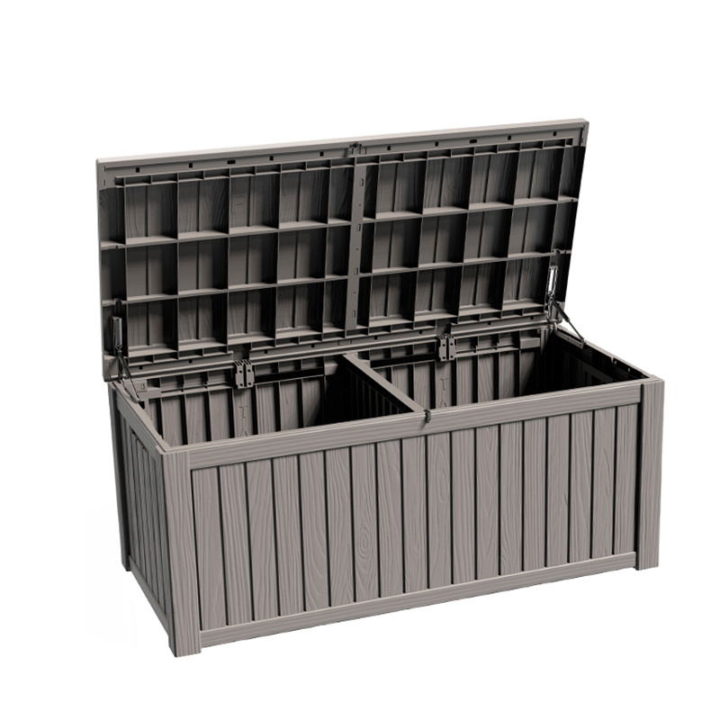 Largy Patio Garden Tool Storage Shed Plastic Deck Box For Outdoor