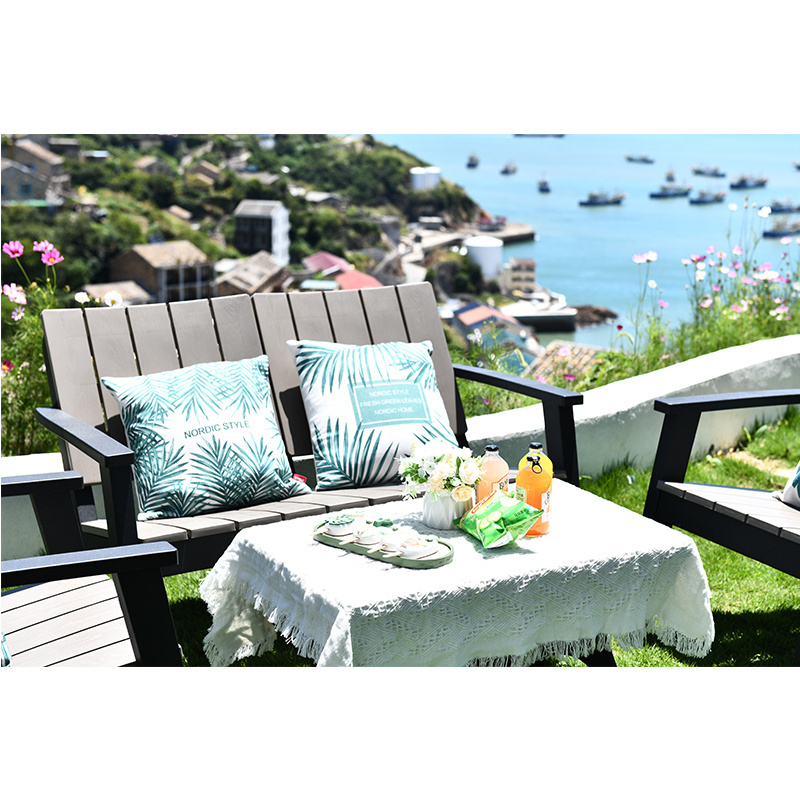 Weatherproof Black Rattan Outdoor Padio Restaurant Dining Furniture Set