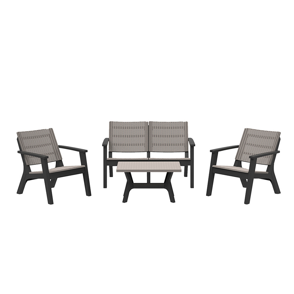 High Quality 4 Piece Resin Wicker Outdoor Furniture Sofa Patio Furniture Sets