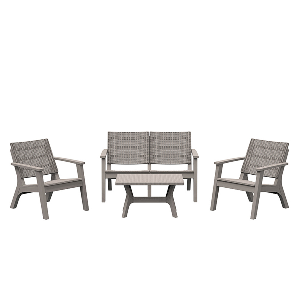 Best Seller Outdoor Furniture Garden Set Plastic Resin Chair Wicker Sofa Set Rattan Patio Furniture