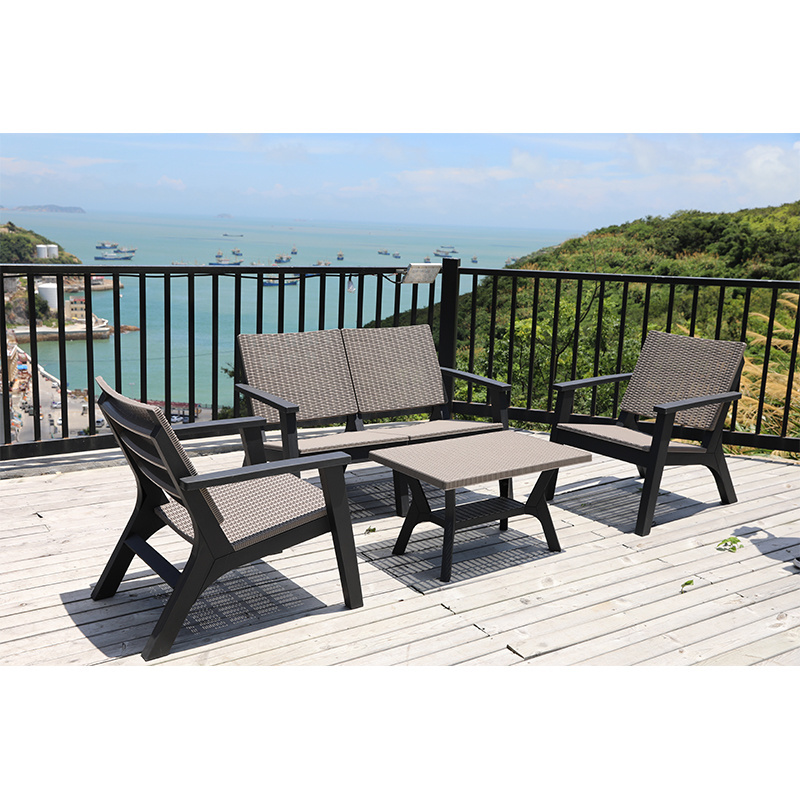 Best Selling Terrace Recliner Chair Outdoor Wicker Furniture Sofa Set