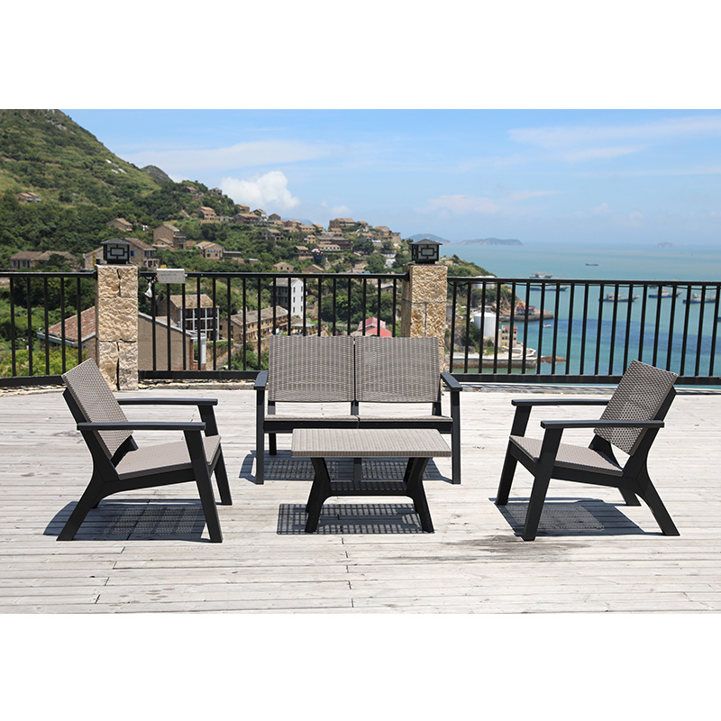 Best Selling Terrace Recliner Chair Outdoor Wicker Furniture Sofa Set