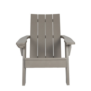 Comfortable waterproof outdoor furniture plastic adirondack chair with cup holder