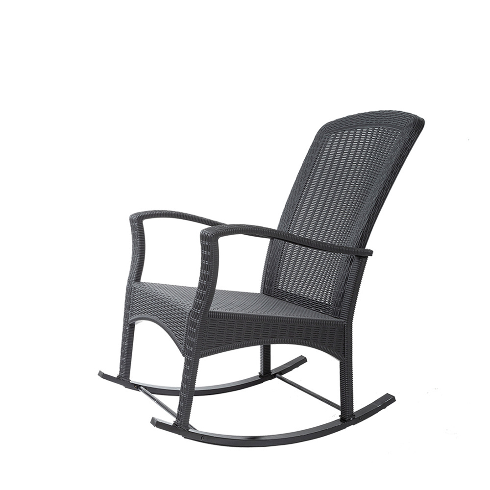 All weather factory plastic garden rocking chair outdoor