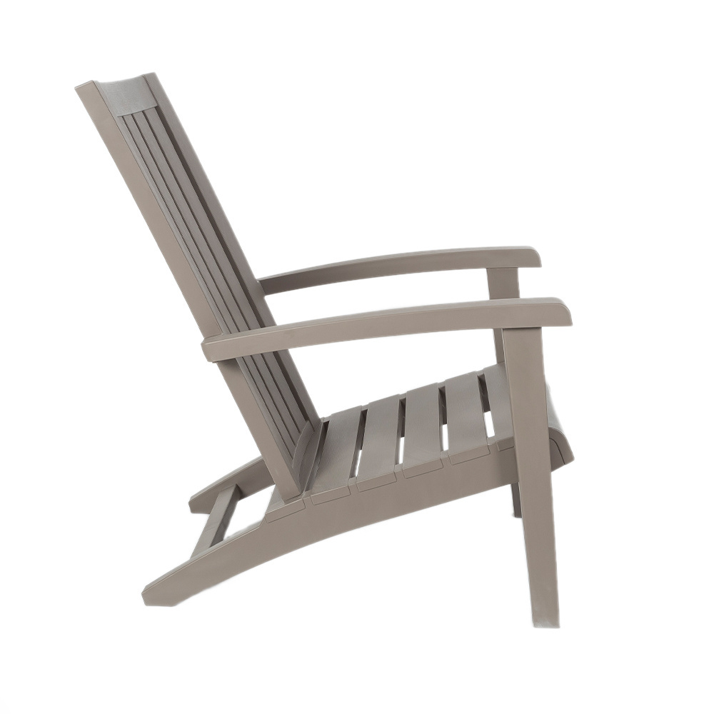 Outdoor arm rest chair plastic resin adirondack chair