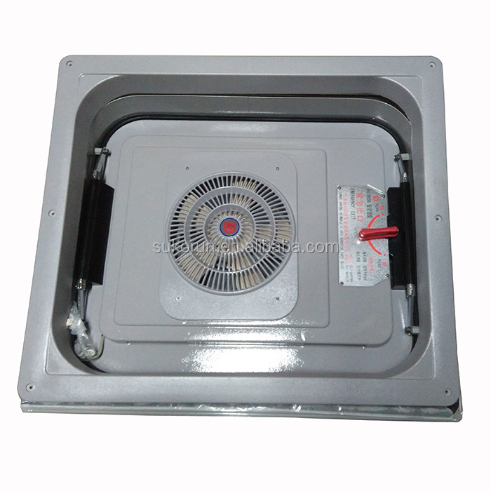 Bus Safety Exit Emergency Roof Hatch metal Bus emergency safe exit with ventilation fan