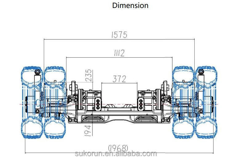 5T Electric Portal Axle for Electric Vehicle EV