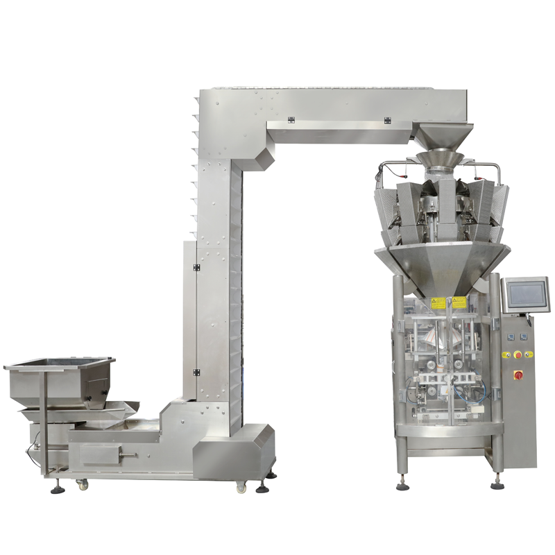 Automatic Vffs 1 kg grain packaging machine ice cube bag pickle shrimp mushroom leaf pet food packing machine