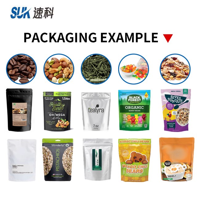 Coffee Bean Nuts Tea Granular Food Premade Bag Packaging Machine Multifunctional Automatic Pouch Packaging Machine