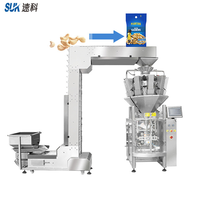 Automatic Vffs 1 kg grain packaging machine ice cube bag pickle shrimp mushroom leaf pet food packing machine