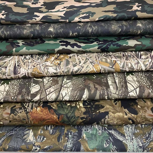 Woven twill leave woodland t/c polyester cotton waterproof leaf greta camo workwear camouflage ripstop printed fabric for hat