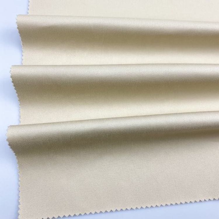 Woven twill 230gsm peached dyed spandex elastance cotton thick khaki fabric for making pants coat