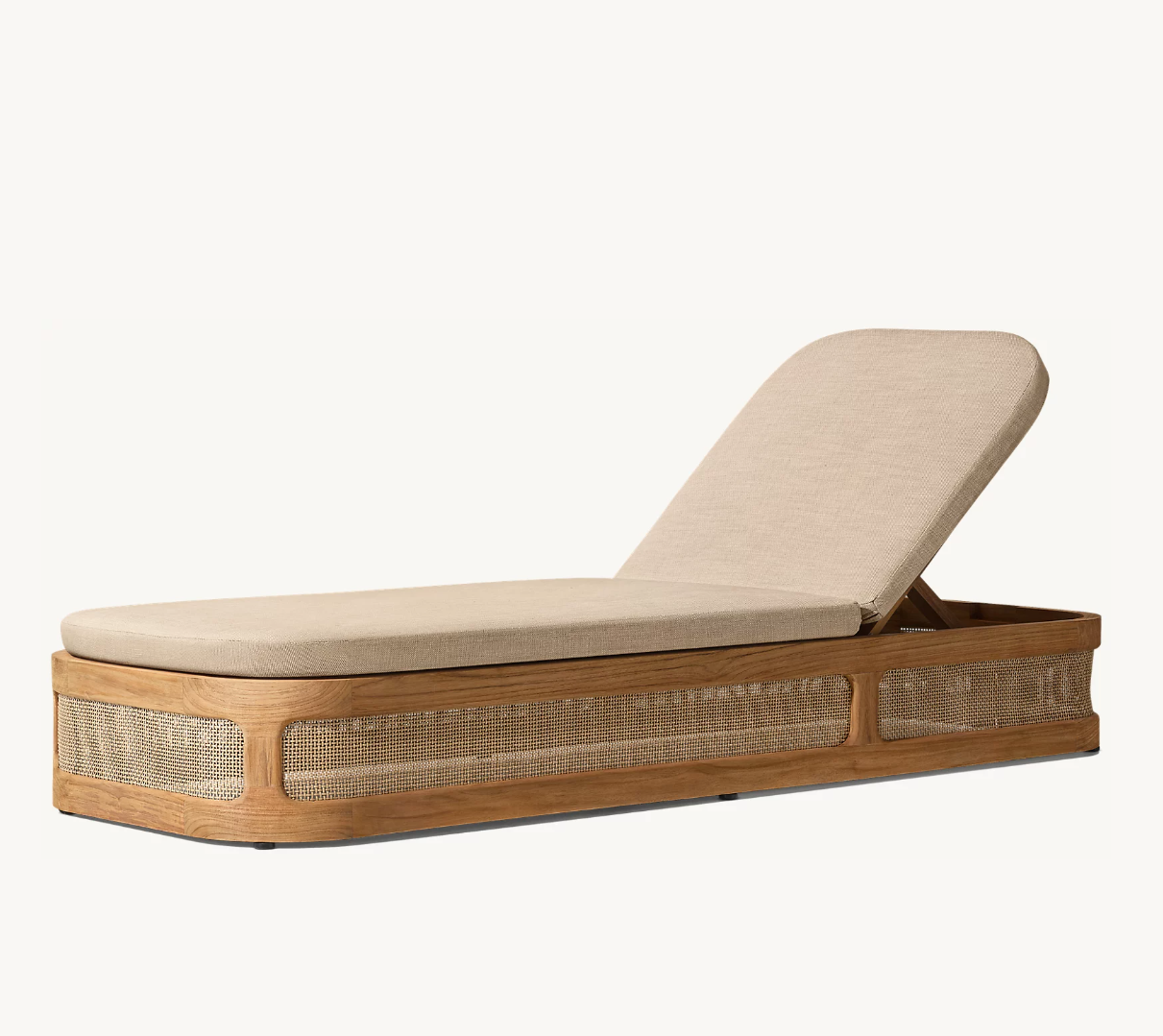 TRIESTE Wholesale Modern Style Sunbed Outdoor Furniture Lounge Must-have Daybed Solid Teak Outdoor Chaise Lounge Chairs