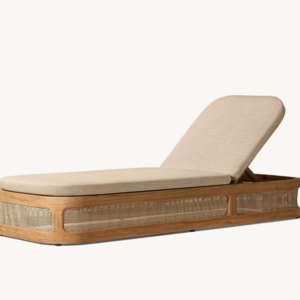 TRIESTE Wholesale Modern Style Sunbed Outdoor Furniture Lounge Must-have Daybed Solid Teak Outdoor Chaise Lounge Chairs