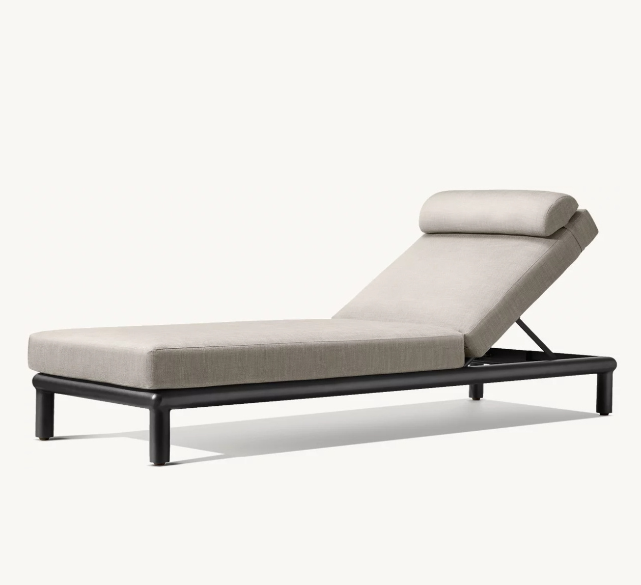 PALMA High End Aluminium Sunbed With Thick Cushion Outdoor Furniture Luxury Garden Furniture Sunlounger Modern Lounge Chaise