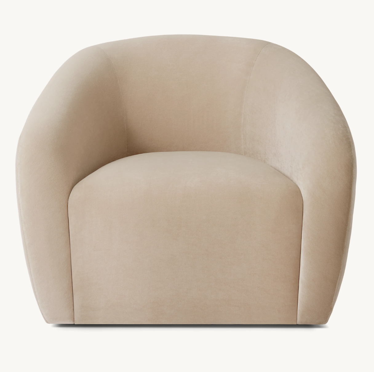 SOFIA SWIVEL CHAIR Modern Apartment Hotel Lounge Custom Color One Seat Leisure Custom Fabric Curved Swivel Living Room Chairs