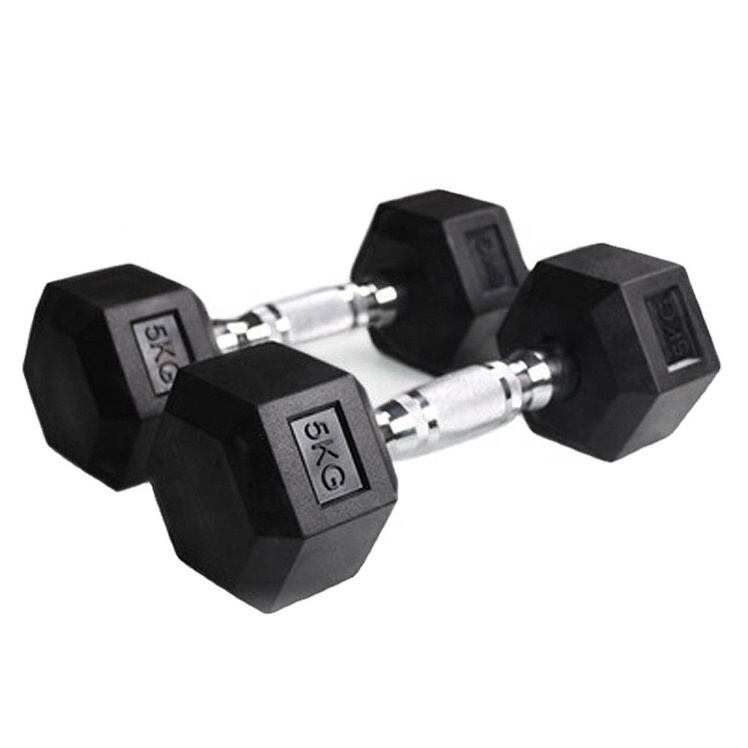 Home Gym Use Weight Equipment Hexagonal Cast Adjustable Rubber Iron Paint Hex Dumbbell Sets With Dumbbell Rack