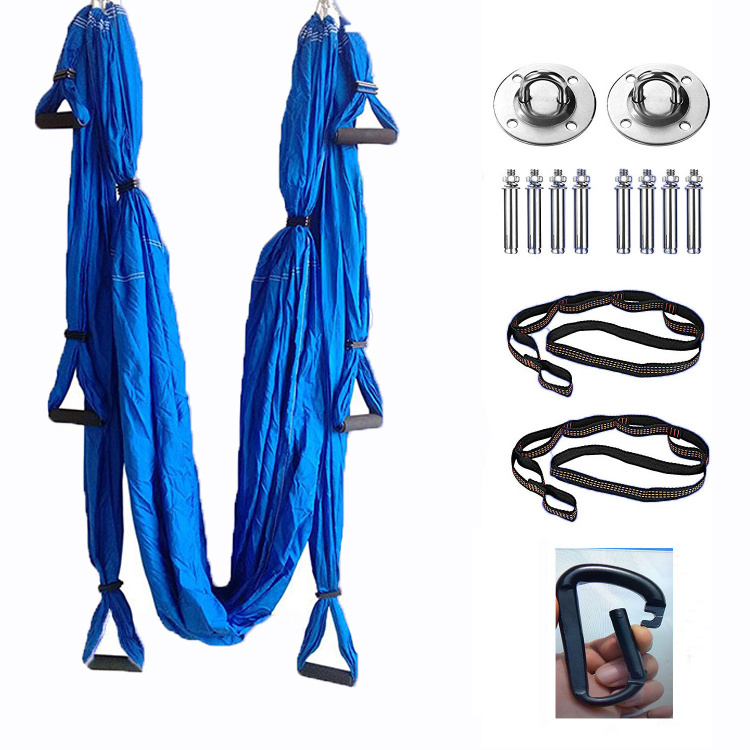 Wholesale exercise use pilates nylon flying aerial yoga swing hammock