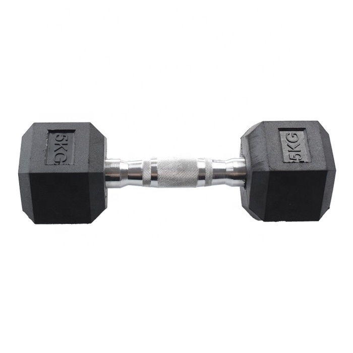 Home Gym Use Weight Equipment Hexagonal Cast Adjustable Rubber Iron Paint Hex Dumbbell Sets With Dumbbell Rack